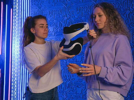 Audience member discovering an immersive brand experience