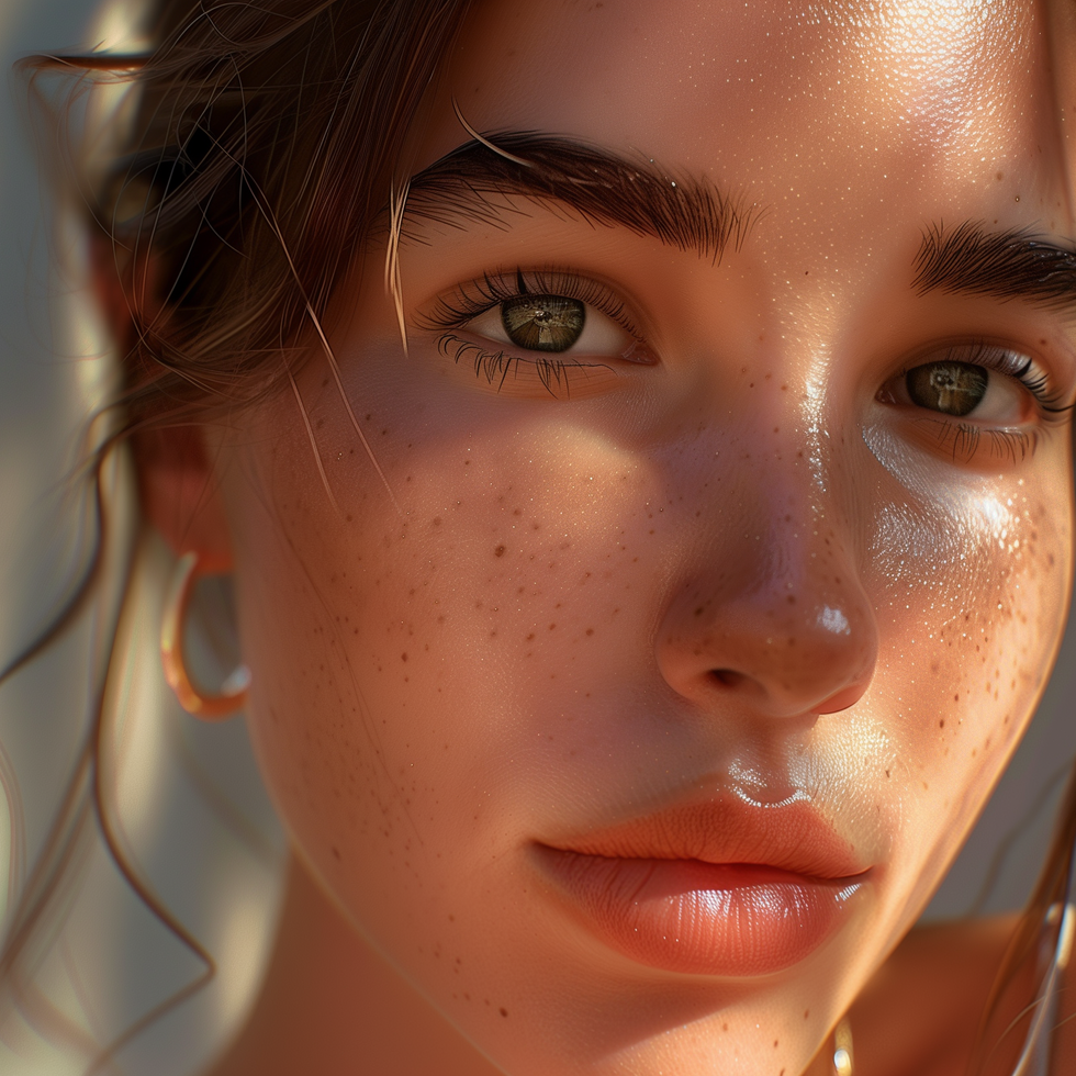 Stylized virtual influencer used in an AI-powered content workflow