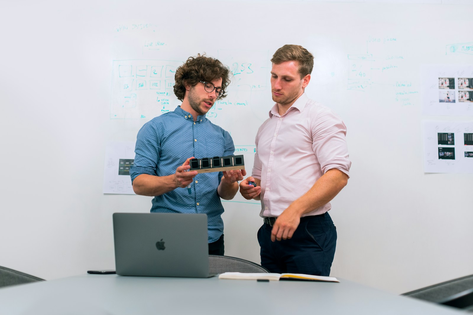 Business professionals planning an immersive learning program