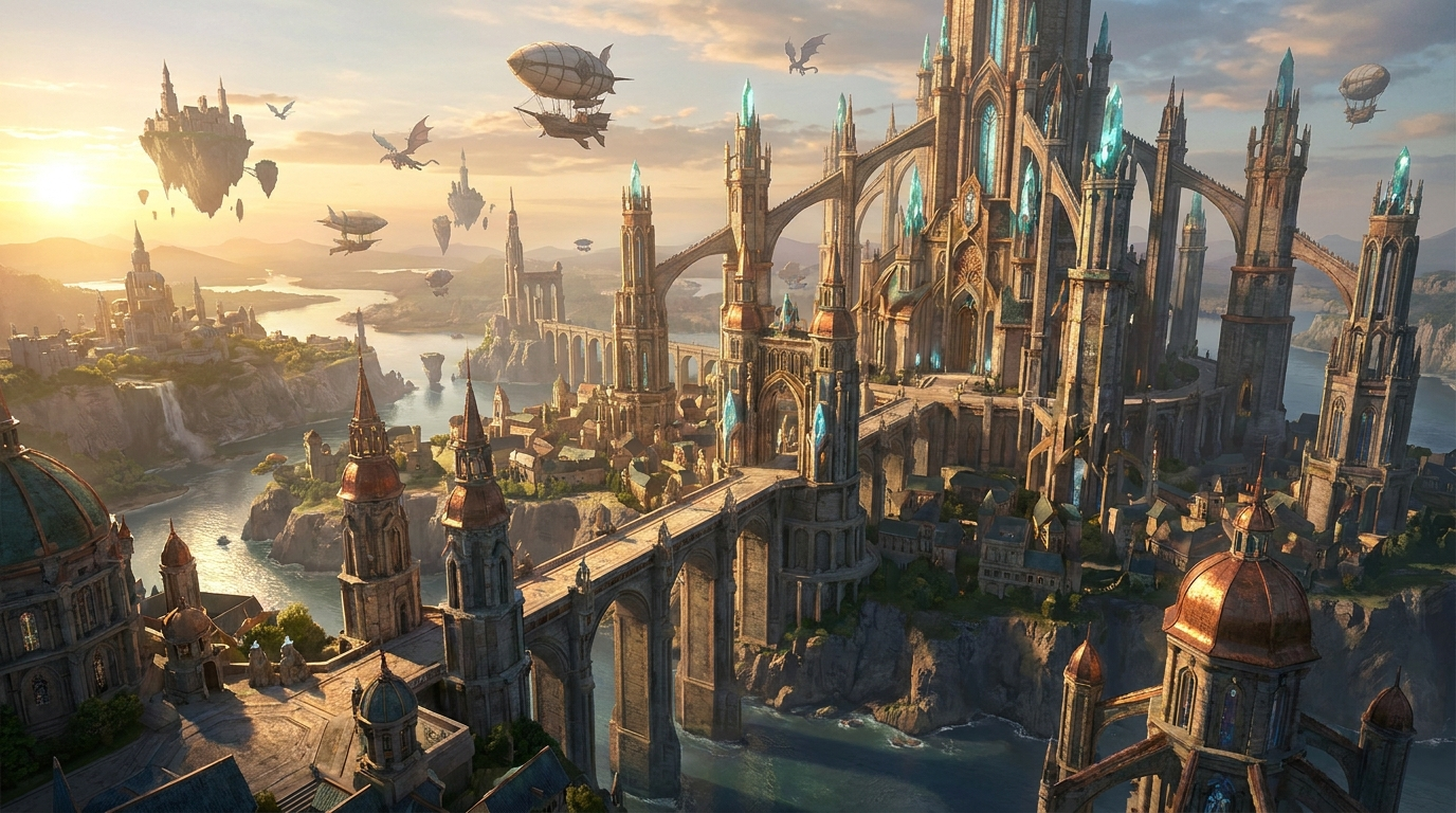 Photorealistic video game environment cityscape - 3D game world outsourcing