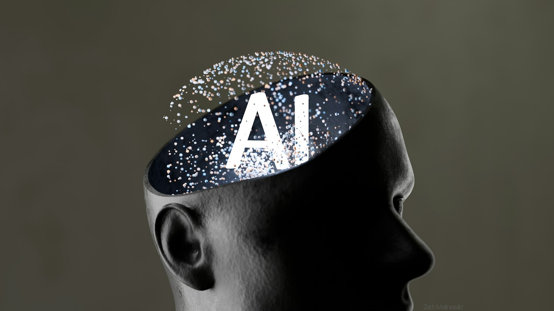 Artificial intelligence concept representing AI advertising