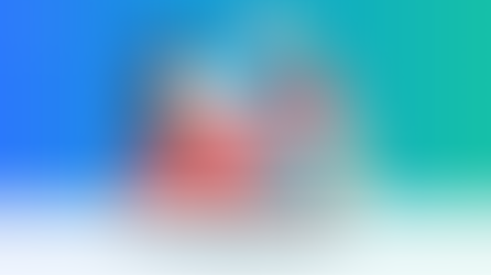 Person in a pink top wearing a VR headset, interacting with controllers, shown against a gradient blue background. Text: AI IN THE METAVERSE.