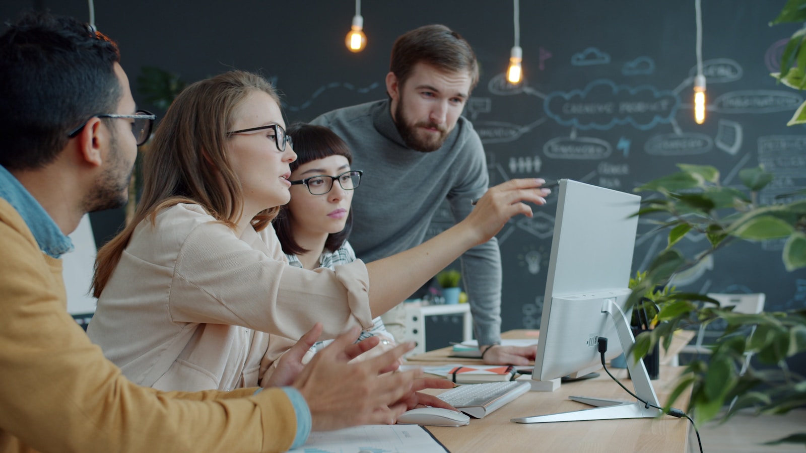 Creative team collaborating on scope decisions for an efficient creature animation workflow