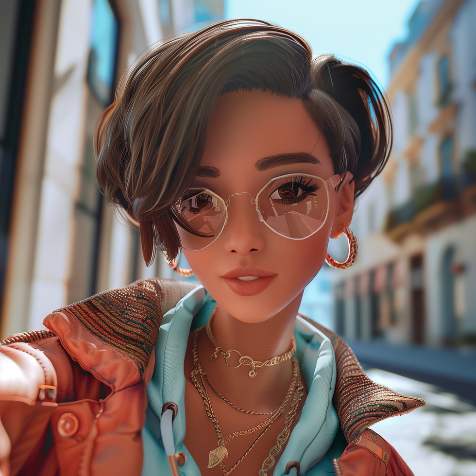 Realistic virtual influencer showing premium digital human production quality