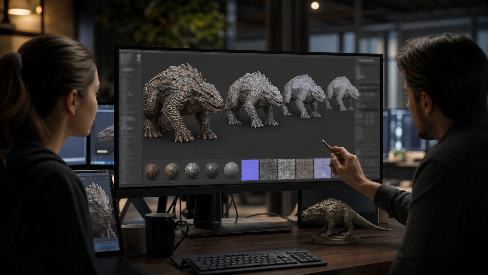 Real-time creature asset optimization and performance testing