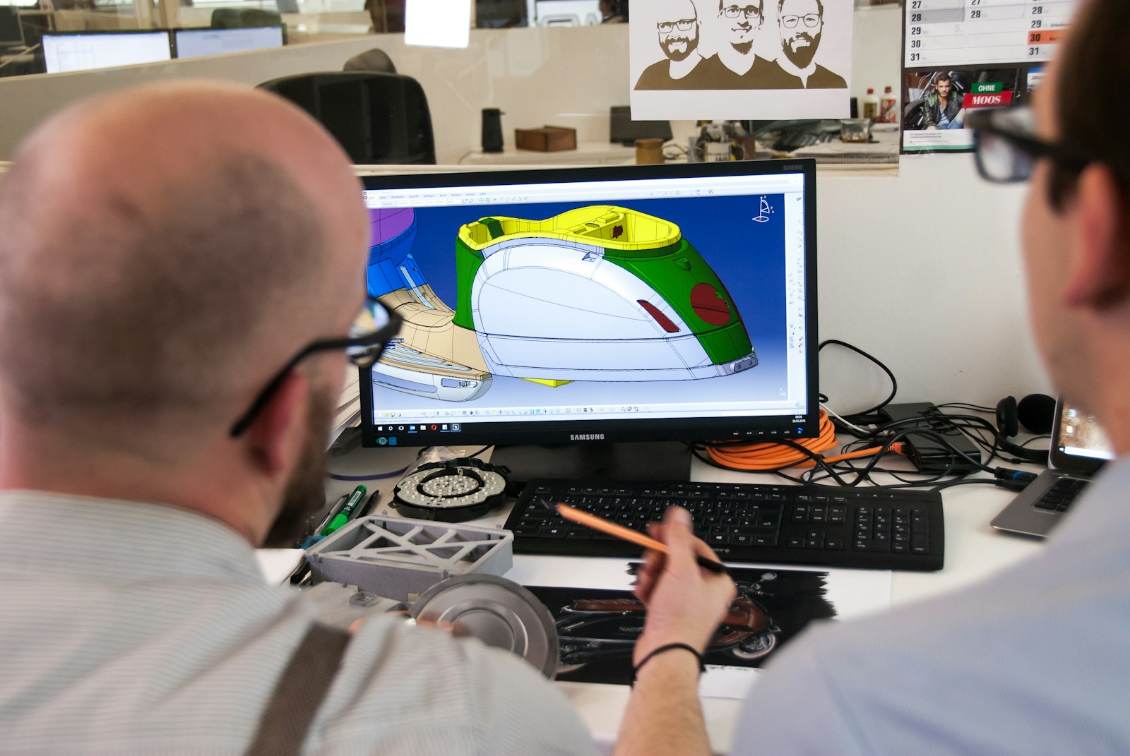 3D design workstation used for CGI product advertising production