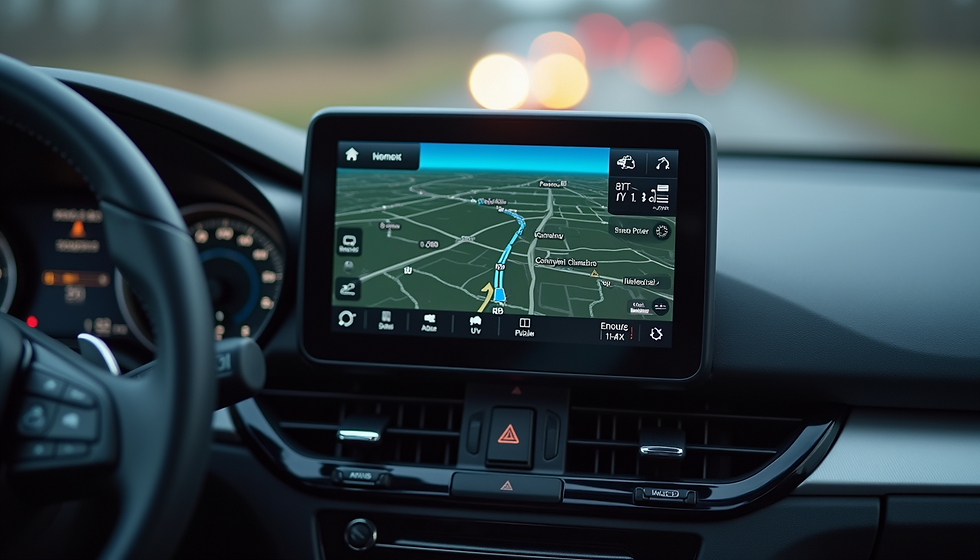 AI Navigation inside car