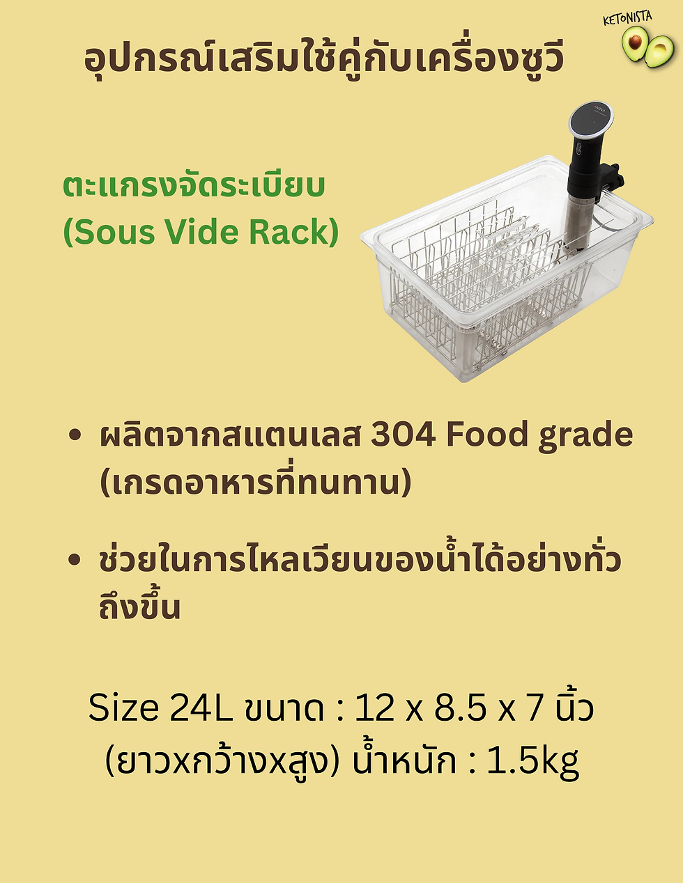 ภาพขนาดย่อ: Special Offer: Anova Pro +24L Tub + 24LRack