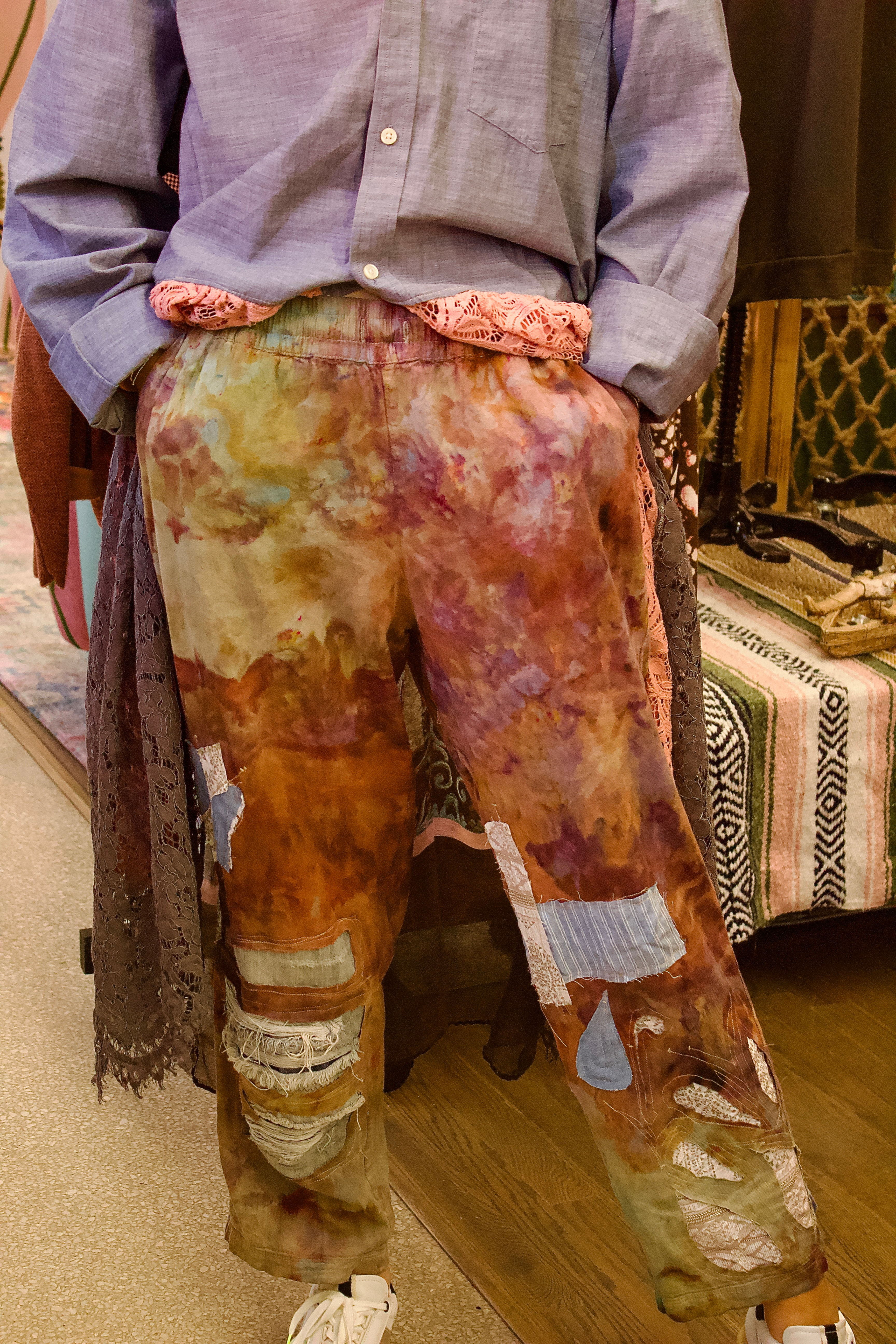 Trash Child Tie Dye Patch Pants