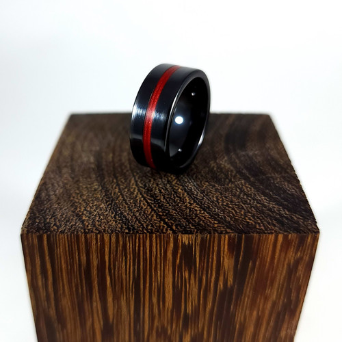 Thin Red Line Ring RockyMountainLathing