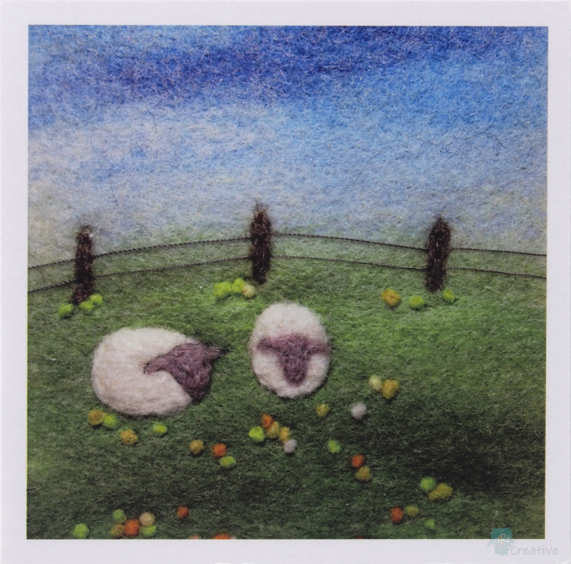 Thumbnail: Square Art Cards: Prints of Needle Felting - by Annie Browns