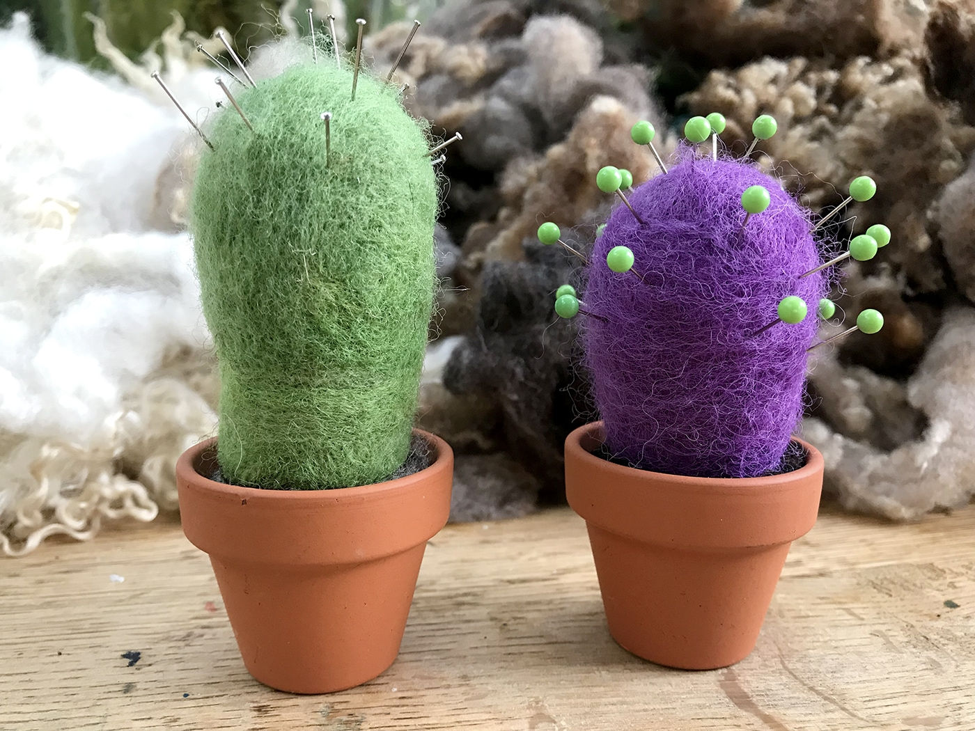 Needlefelt Kit -Cactus Ornament/Pin Cushion  - Annie Brown