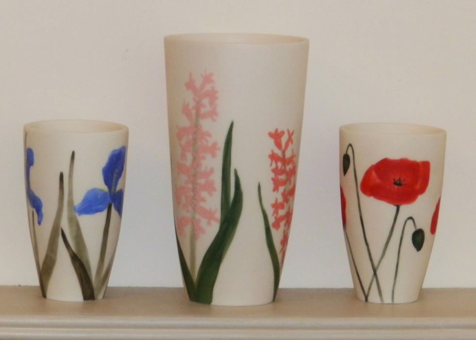 Thumbnail: Vase Translucent Tapered  - Floral Collection