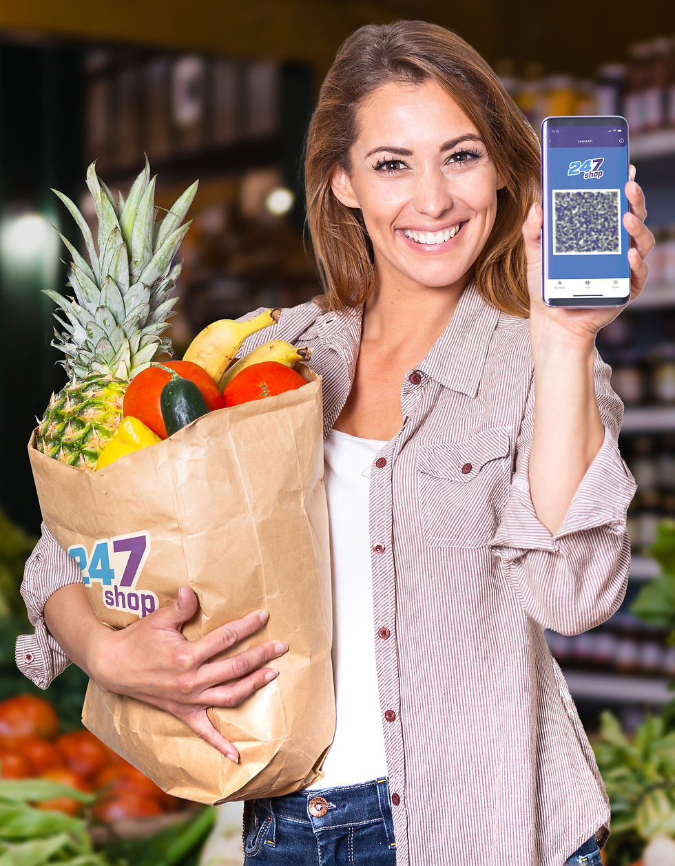 Vevő a 247 Shop applikációval