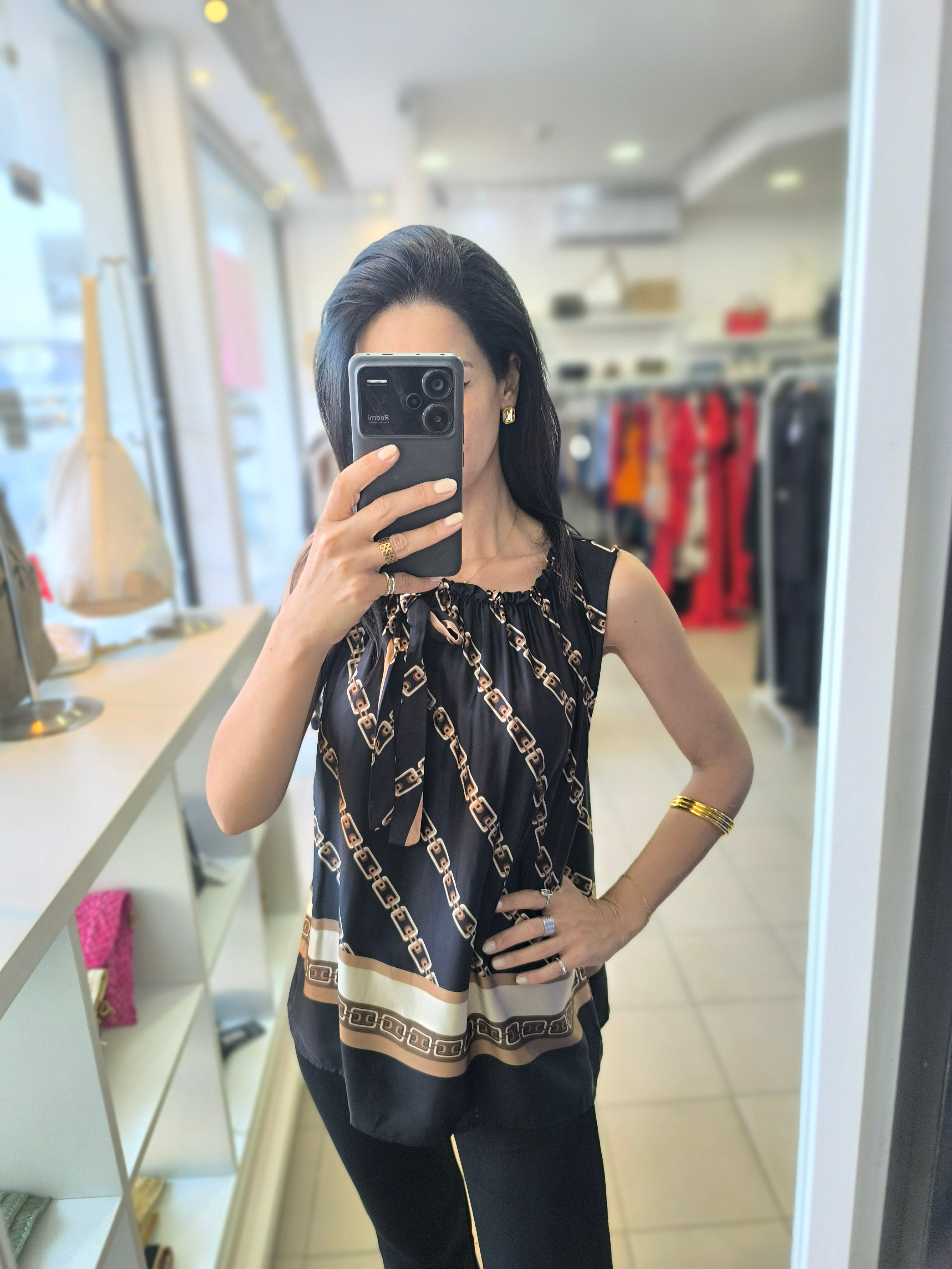 Σατέν μπλούζα 