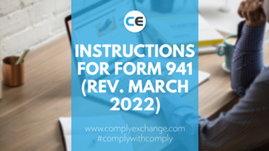 Instructions for Form 941 (Rev. March 2022)