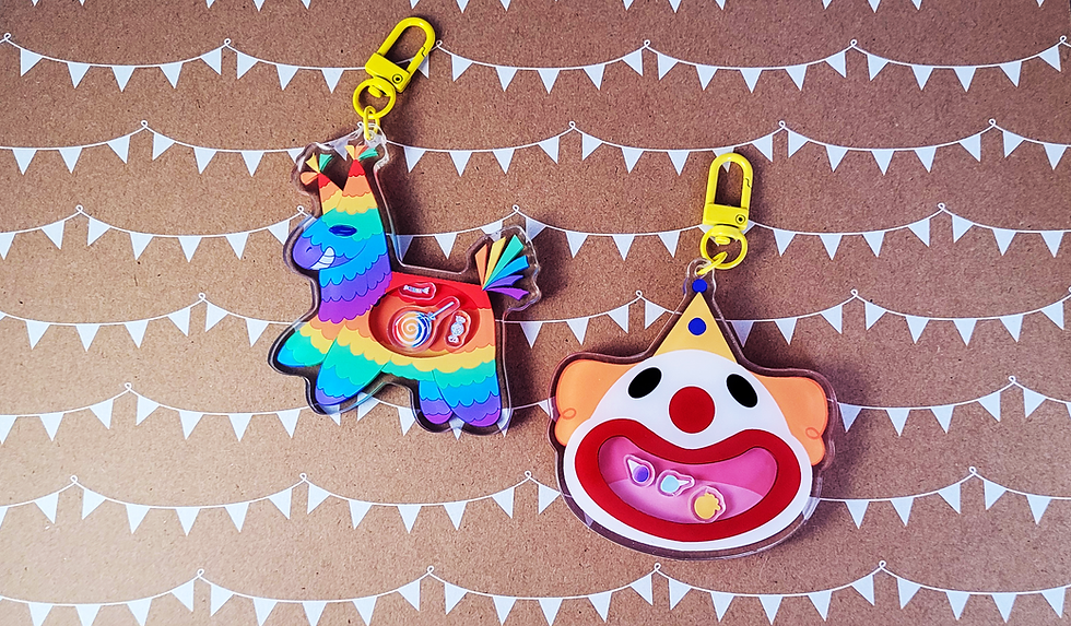 Thumbnail: Clowncore | Kidcore | Circuscore Shaker Key Chains