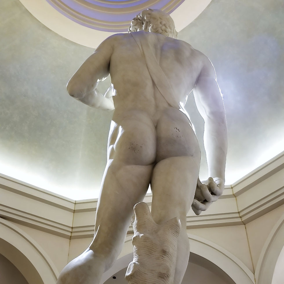 Marble replica of David in Los Vegas