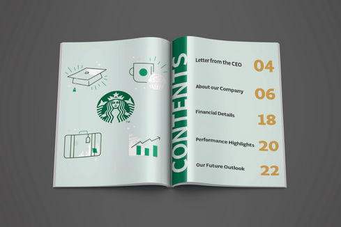 Starbucks Annual Report Table of Contents