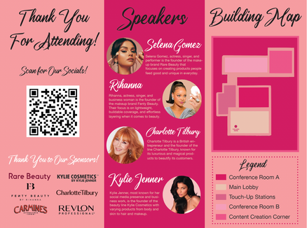 "This is Me!" Beauty Conference Brochure Inside Spread