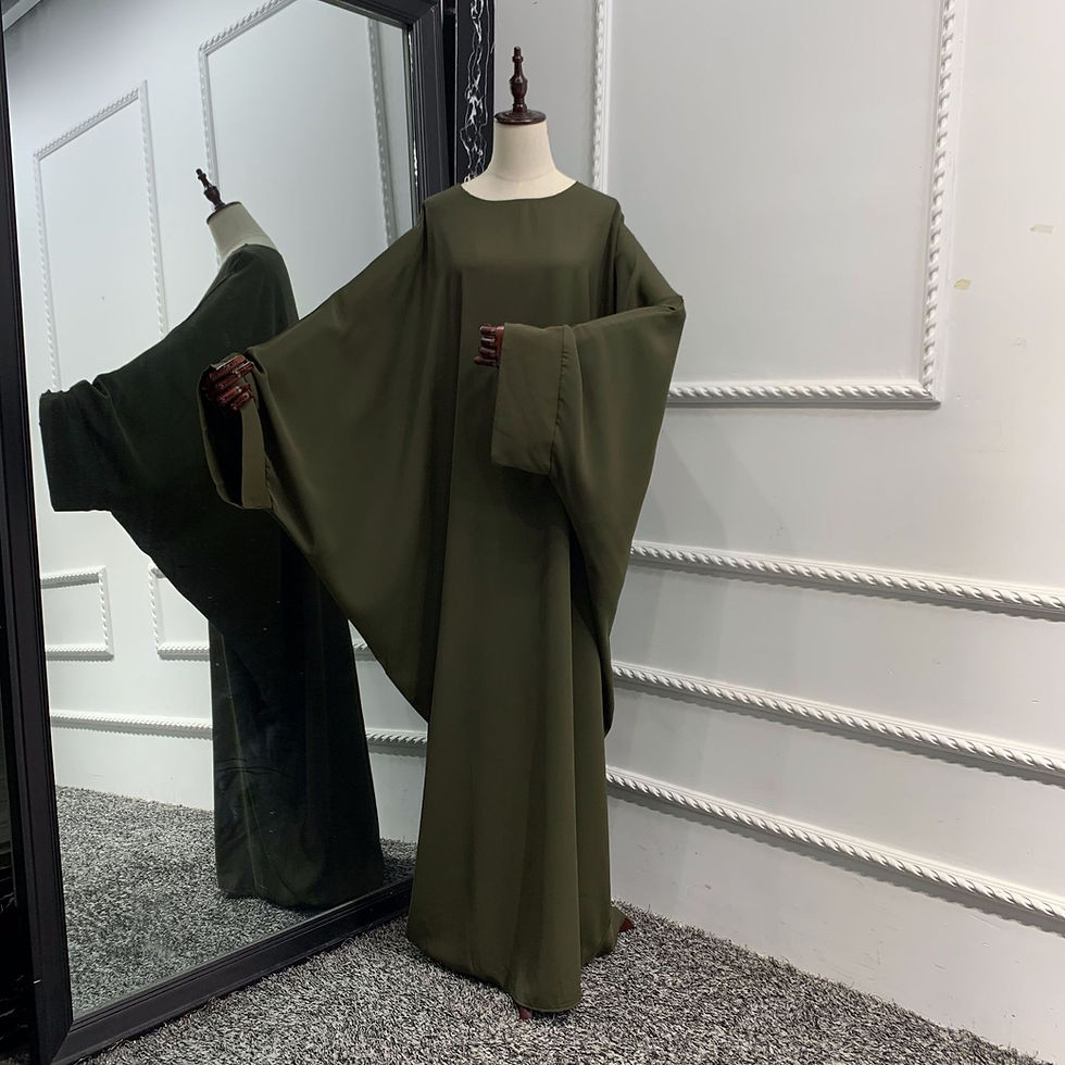Thumbnail: Women’s Dubai Abaya Plus Size Islamic Muslim Dress Elegant Long Robe