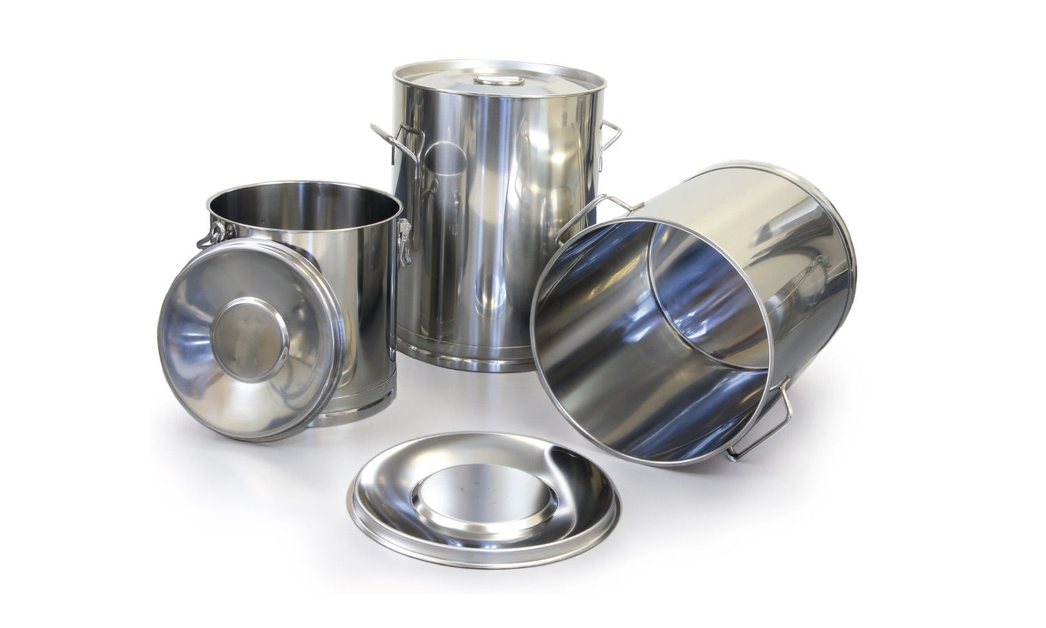 Lagerbehälter 304ss (20 bis 100L) Griff / Deckel