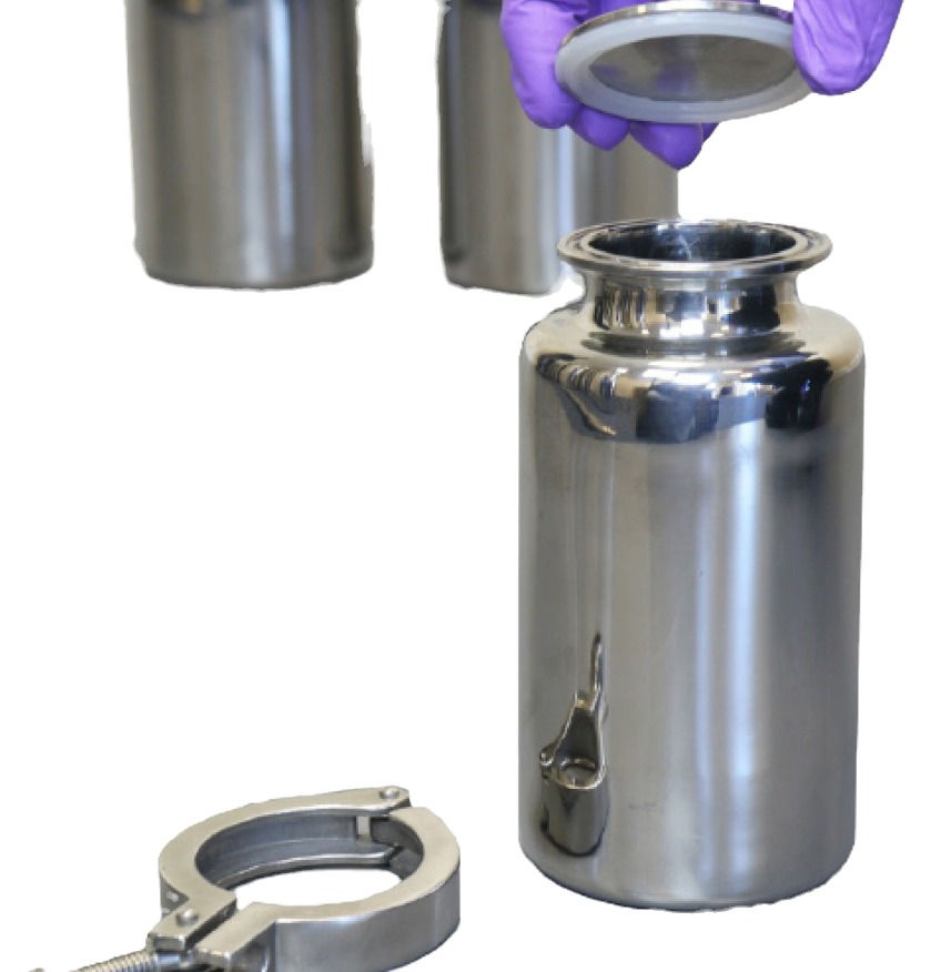 Edelstahlflasche mit Schraubverschluss 316L