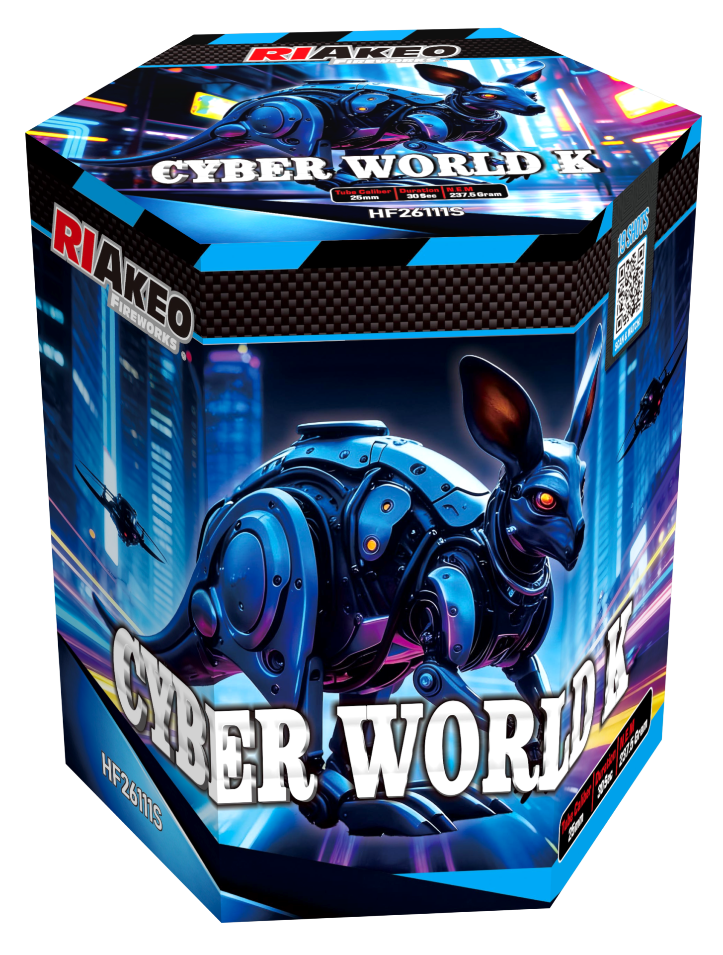 Riakeo Cyber World 19 Schuss Sortiment 6/1