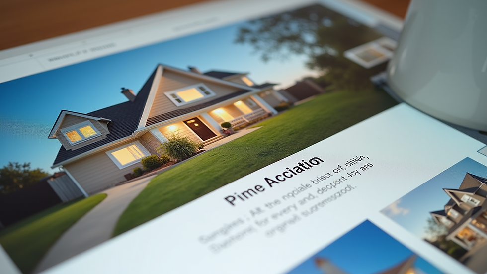Close-up view of a rental property listing website