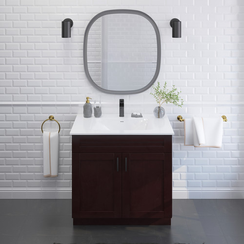Espresso Bathroom Vanity 36 Inch - Premium Quality, Shaker Design ...