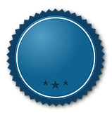 blue ribbon with starts stating proven results