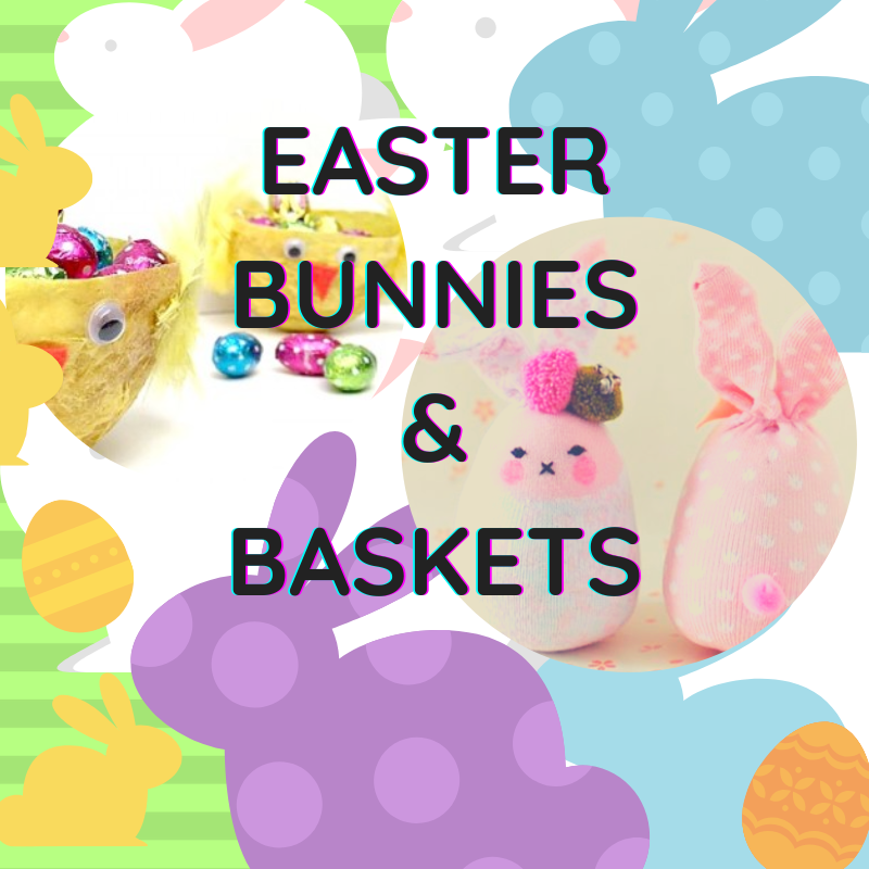 Easter Bunnies and baskets
