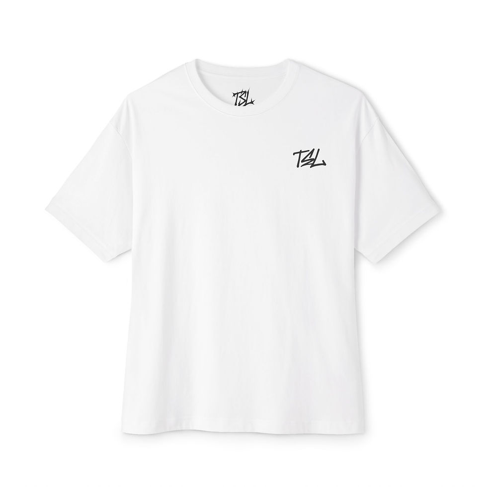 Basic White Graffiti Tee