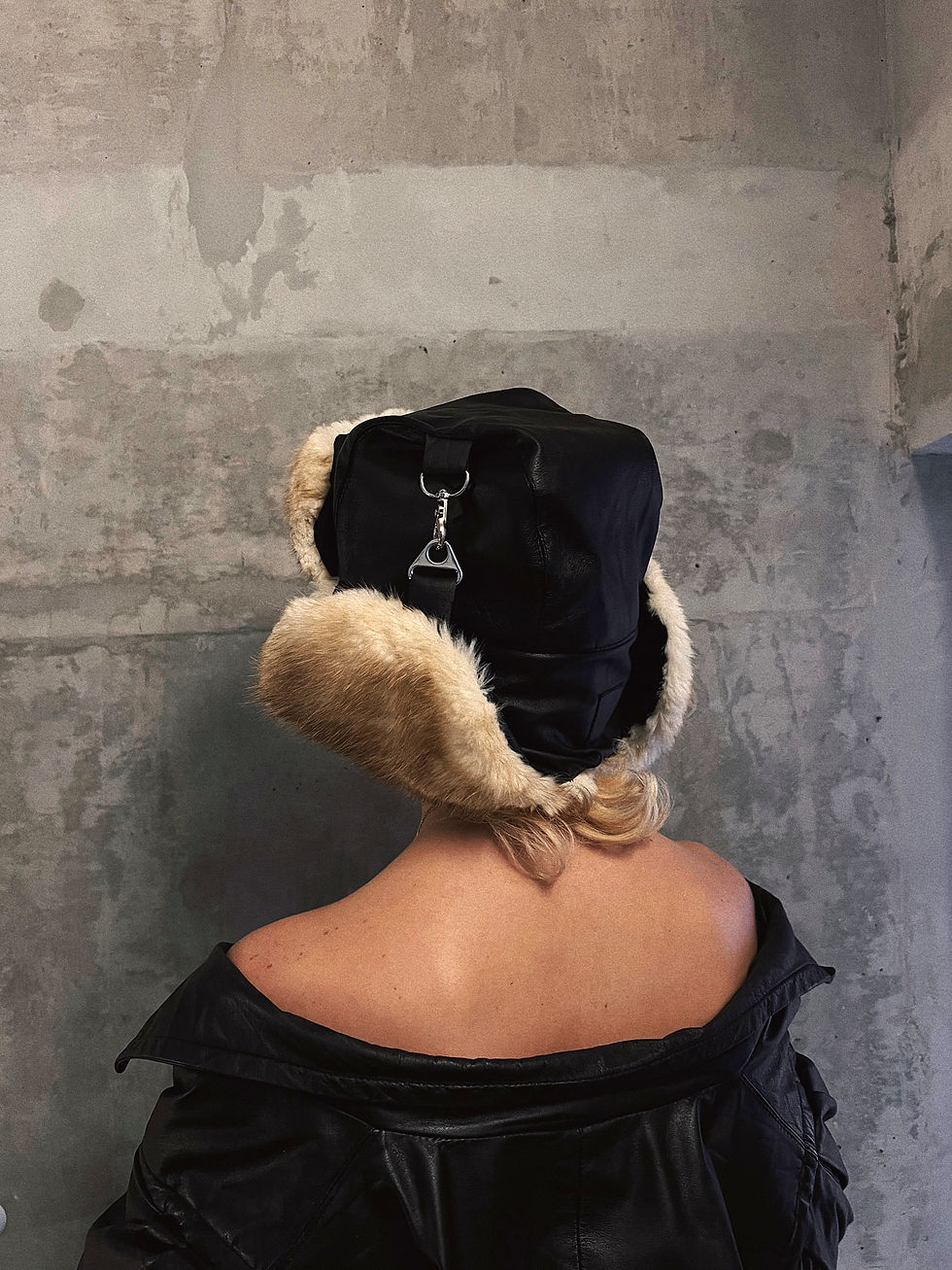 Thumbnail: "NYX" Fox Fur/Leather Trapper Hat