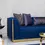 Miniatura: Harley Navy Velvet Sofa & Loveseat