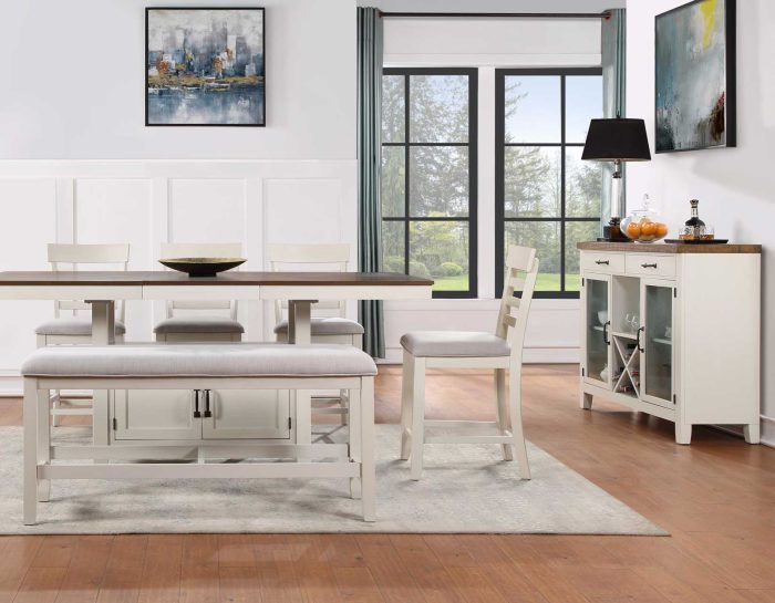 Miniatura: Hyland 5-Piece Counter Dining Set, Brown