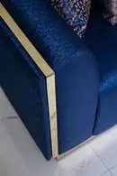 Miniatura: Harley Navy Velvet Sofa & Loveseat