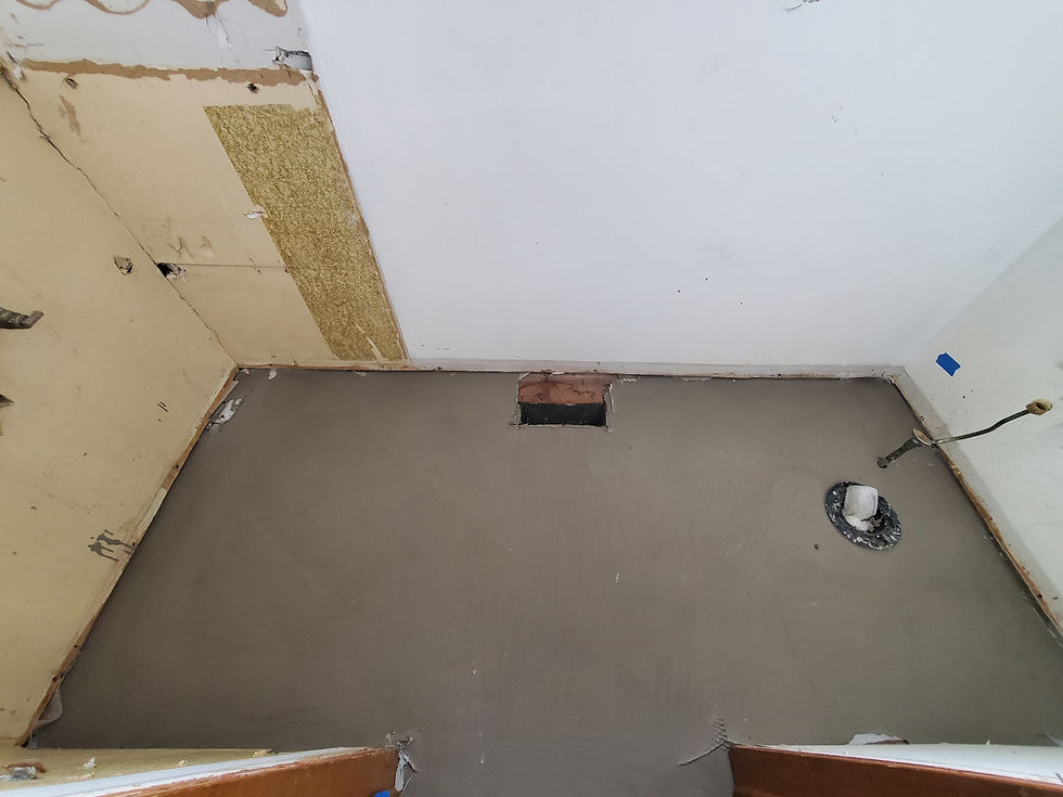 Bathroom flooring ~ Before