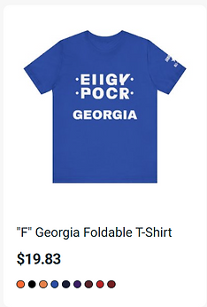 "F" Georgia Foldable T-Shirt