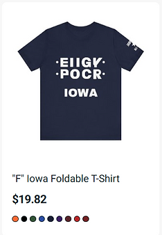 "F" Iowa Foldable T-Shirt