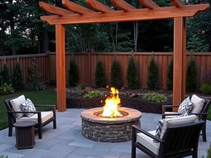 luxury outdoor fire pit