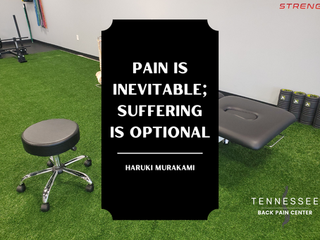 Pain is inevitable. Suffering is optional.