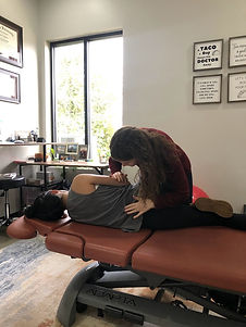 Dr. Teresa Porter Chiropractor Low Back Adjustment
