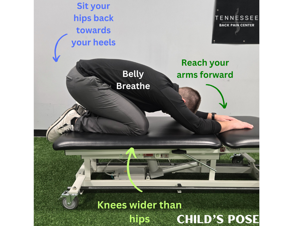 Child's Pose Exercise to Decompress Your Back