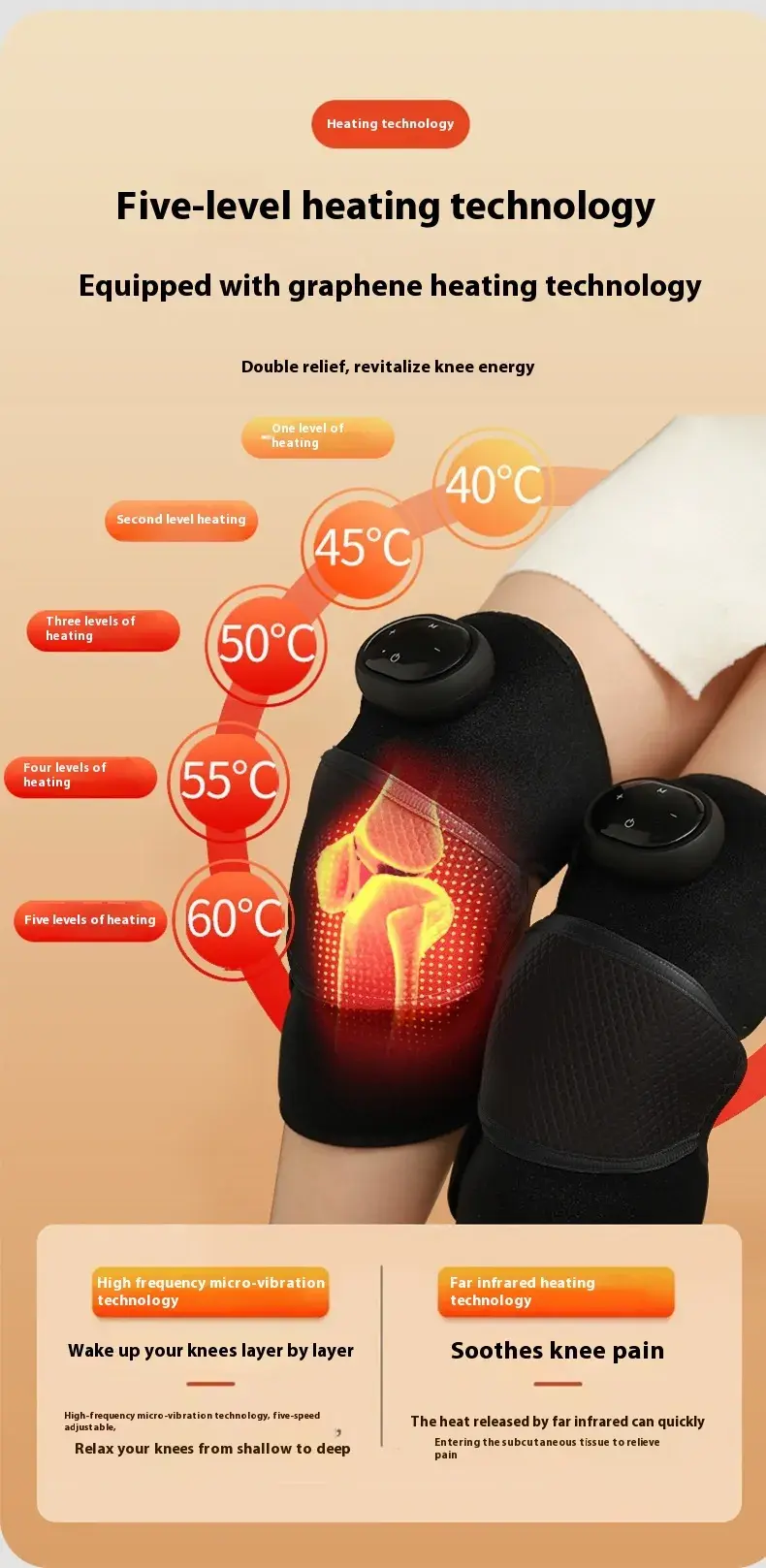 Miniatura: Electric Self-heating Knee Pads