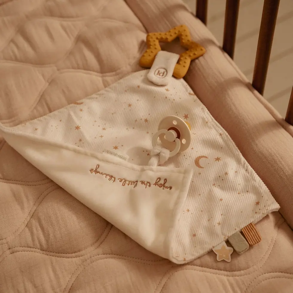 Miniature : Doudou avec anneau de dentition - Newborn Naturals - LITTLE DUTCH