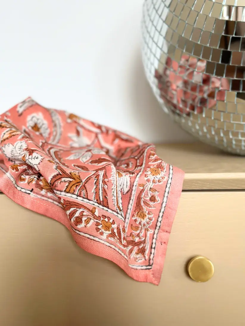 Miniature : Foulards Bébé, Enfant Delhi Blush 5O cm - SO FAMILY