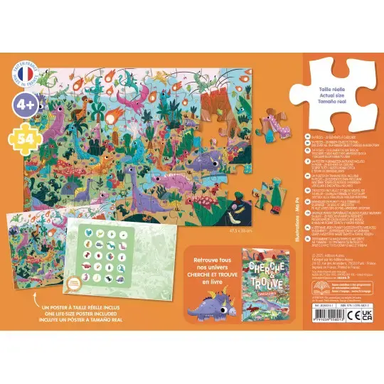 Miniature : Puzzle cherche et trouve - Les dinosaures - AUZOU