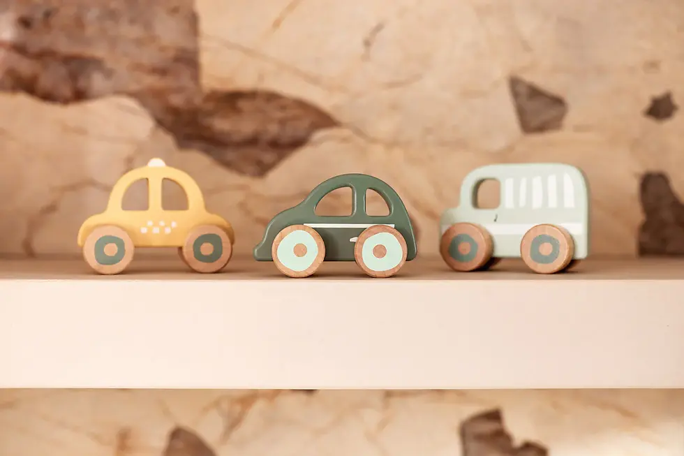 Miniature : Voitures en Bois - On The Go - 3 Unités - JOLLEIN