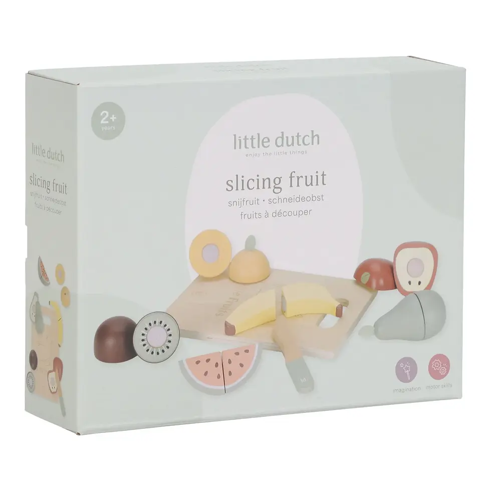 Miniature : Fruits à découper en bois - Multicolore - Essentials - LITTLE DUTCH